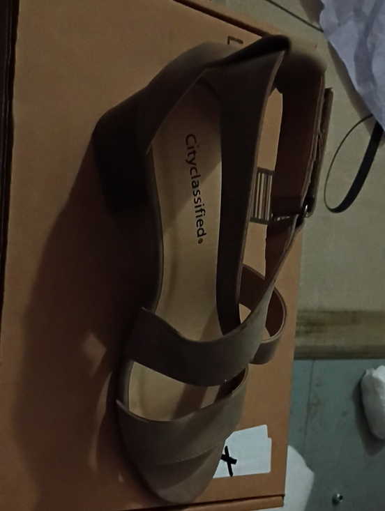 Cityclassified Shoes - Cityclassified Brown Strappy Slingback Block Heel Sandals
